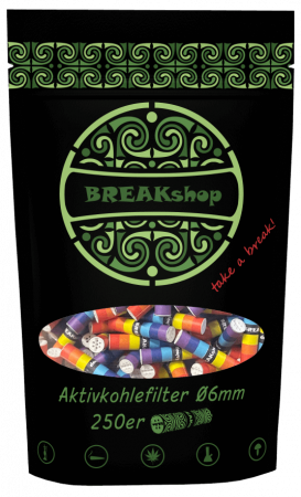 BREAKshop Aktivkohlefilter 6mm 250 Stk.